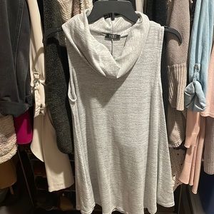 Grey sleeveless cowl neck dress. Great condition.